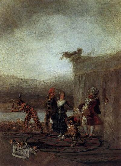 Francisco de Goya The Strolling Players oil painting image